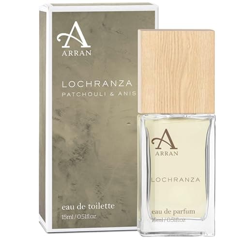 Image of Arran Sense of Scotland Lochranza Men's Eau de Toilette 15ml - Travel Size, Rich Patchouli & Anise Blend