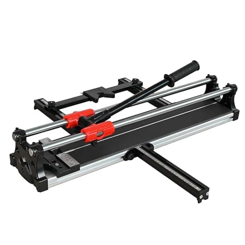 Image of ROJOO 24inch Double Slide Rail Manual Tile Cutting Machine Wide Aluminum Bottom Plate Ceramic Porcelain Tile Cutter 60cm Heavy Duty 600mm R2818T060 (24inch/60cm)