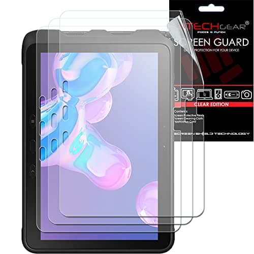 Image of TECHGEAR 3 Pack Galaxy Tab Active Pro/Active 4 Pro 10.1" Screen Protectors (SM-T540, T545, T547, T630, T637) Ultra CLEAR Screen Protector Guards Designed for Samsung Tab Active Pro, Active4 Pro
