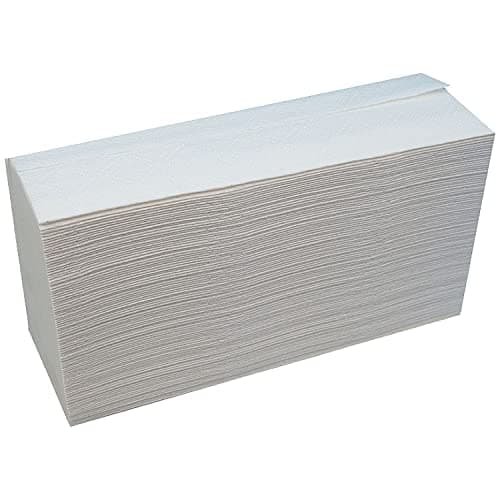 Image of Q-Connect 2Work 1-Ply C-Fold Paper Towels, Pack of 2880, White