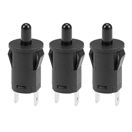 Image of sourcing map Refrigerator Door Light Switch 10mm Momentary Fridge Switch Normally Closed PB35 AC 250V 3A Black 3pcs