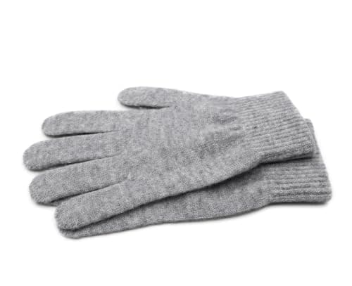 Image of iMongol-Pure Cashmere ladies gloves Women Full Fingers Gloves - gloves knitted (Light Grey)