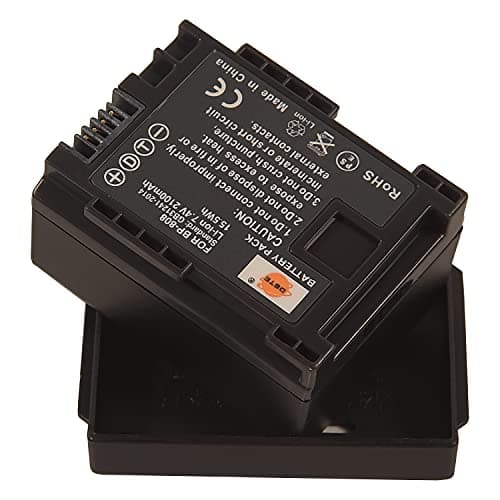 Image of DSTE BP-808 Rechargeable Li-ion Battery Pack Compatible for Canon FS406 FS46 HFS30 HFM41 HFM400 Camera as BP-819 BP-827