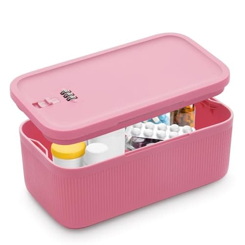 Image of Small Lockable Storage Box with Combination Code - Secure Medicine Safe, Phone Jail, and Snack Box for Home, Fridge, Office, or Travel - Reusable BPA-Free, Portable Design (23.5 x 12.8 x 9.2cm)