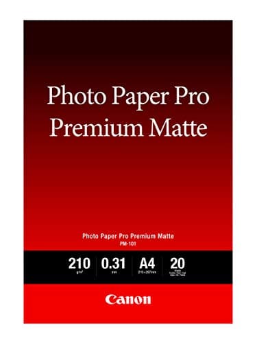 Image of Canon 8657B005 Pro Premium PM-101 - Smooth Matte Photo Paper - 310 Micron A4 (210 x 297 mm) - 210 g/