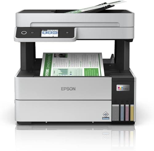 Image of Epson EcoTank ET-5170 Ink Tank Printer | Small Office & Business Use | Wireless & Ethernet | A4 | Print, Copy, Scan, Fax | Double-Sided Printing | 6.1cm Touchscreen | ADF
