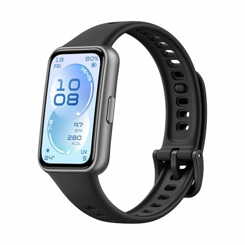 Image of HUAWEI Band 11 Fitness Tracker for Women Men, 1.62" AMOLED Smart Watch, Heart Rate Monitor & SpO2, HRV Smart Band, Pedometer Step Counter Watch, 5ATM Waterproof, 14 Days Battery, Black