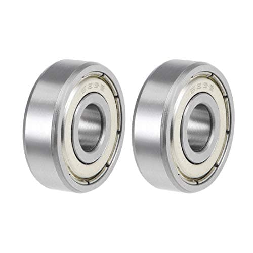 Image of sourcing map 629ZZ Deep Groove Ball Bearings Z2 9mm X 26mm X 8mm Double Shielded Carbon Steel 2pcs