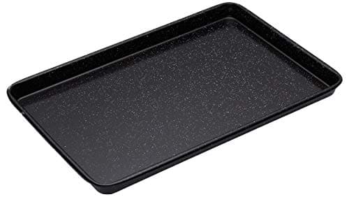 Image of MasterClass Large Baking Tray, Scratch Resistant Vitreous Enamel And Induction Safe, 1 mm Thick Steel, 39 x 27 cm, Black