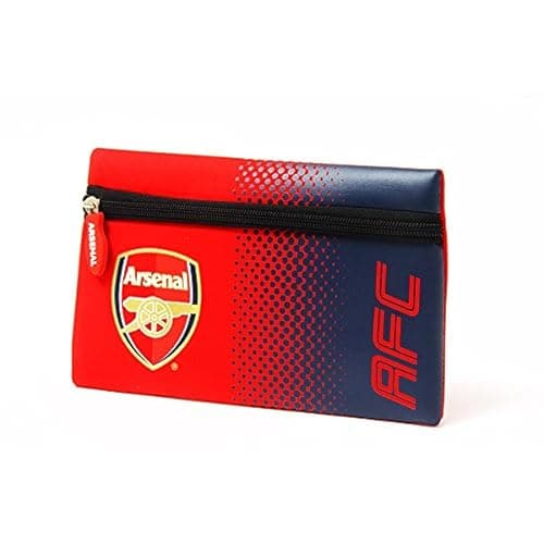 Image of Official Football Merchandise Flat Neoprene Zip Pencil Case Official Club Colours , Arsenal FC