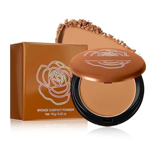 Image of Matte Bronze Bronzing Powder, Natural Matte Look Setting Powder, Long-Lasting Control Oil Formula with Silky Texture, Lightweight Matte Finish for a Flawless Makeup Base(#02)