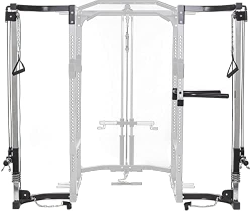 Image of Suprfit Rango Cab Cable Extension l Cable Pulley l Cable Tow Tower l Cable Pull Station l Power Rack Add-On l Power Cage Attachment for the Rango Power Rack l Max Load: up to 150 kg l Black