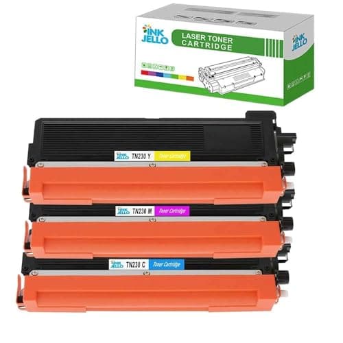 Image of InkJello Compatible Toner Cartridge Replacement for Brother DCP-9010CN HL-3040CN HL-3070CW MFC-9120CN MFC-9320CW TN230 (Cyan, Magenta, Yellow, 3-Pack)