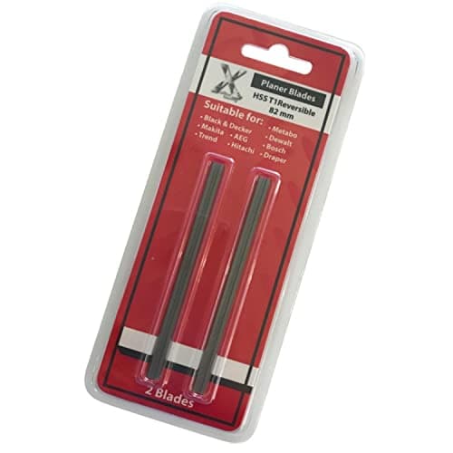 Image of For Makita BKP180 DKP180 LXPK01 Planer Blades HSS 1 Pair 82mm also fit DeWalt, Bosch, Black & Decker, Hitachi, Ryobi and many other 82mm electric planers
