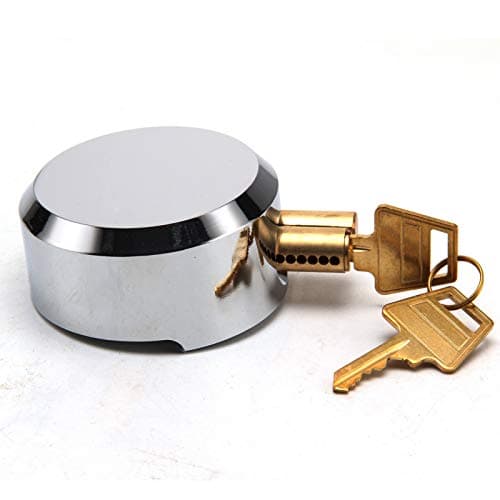 Image of Youyijia Shackleless Heavy Van Lock 73MM Round Concealed Padlock with 2 Keys - Hardened Steel, Chrome Plated Security Door Lock for Replacing a Variety of Van Locks