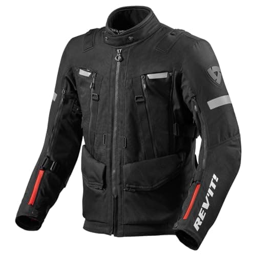 Image of Revit Sand 4 H2O Motorcycle Textile Jacket, black/black, S