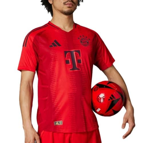 Image of adidas Bayern Munich Men's Authentic Home Jersey 24/25, Red, M