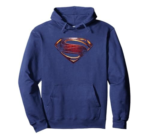 Image of Justice League Movie Superman Shield Logo Pullover Hoodie
