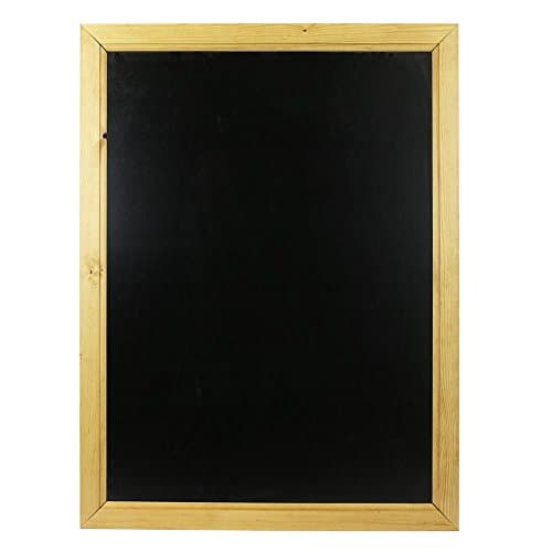 Image of Chalkboards UK WC101 Framed Blackboard, Wood, Black, A1 (87 x 62.5 x 1.5cm)