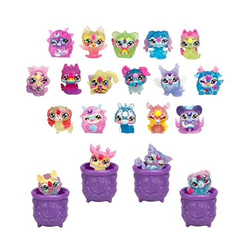 Image of Magic Mixies Minis Shimmerverse Series Mega Pack, 20 Mixies Included, 4 Hidden in Cauldrons, 5 New Powers to Discover, 90 to Collect, Rainbow
