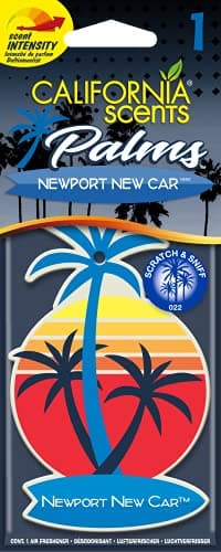 Image of California Scents Palm Tree Air freshener - Newport New Car - 1 piece