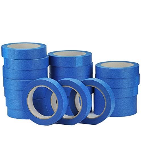 Image of Blue Painters Clean Peel Masking Tape 25mm x 50M UV-Resistant Long Lasting for Indoor/Outdoor - (1 Roll)