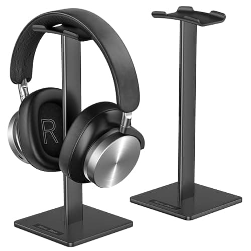 Image of New Bee Headphone Stand Headset Stand Headphone Holder Universal Aluminum Gaming Headset Holder Earphone Display Earbuds Mount For All Headphones (Black)