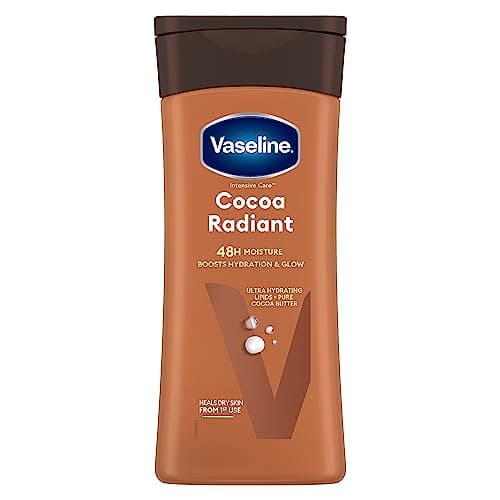 Image of Vaseline Intensive Care Cocoa Radiant Body Lotion with ultra-hydrating lipids and pure cocoa butter for dry skin 200 ml