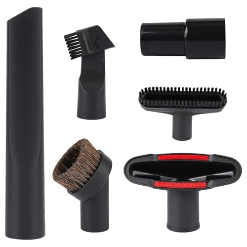 Image of Saserner Henry Hoover Attachments, 6 Piece Vacuum Cleaner Accessories Set - Compatible with Henry Hoover Attachments Head - Includes Crevice, Upholstery, 2-in-1 Tool, Mini Brush, Round Brush, Adapter