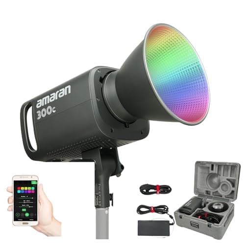 Image of Amaran 300C RGBWW LED Video Light, 300W Full Color Photography Lighting,2500K to 7500K Bowens Mount Continuous Light,Bluetooth App Control
