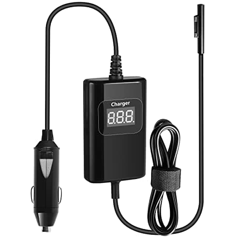 Image of Surface Laptop Pro Tablet Car Charger 65W 15V/4A Compatible With Microsoft Surface Pro X/9/8/7/6/5/4/3 Surface laptop 1/2/3/4/5/Studio Surface Go1/2 Surface Book 1/2/3 Charger Car Charger