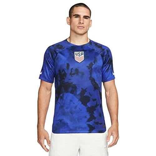 Image of Nike 2022-2023 USA Away Football Soccer T-Shirt Blue