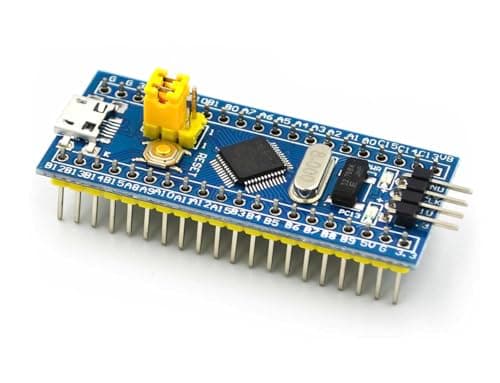 Image of SHILLEHTEK Pre-Soldered STM32F103C8T6 ARM STM32 Development Board – Complete STM32 Blue Pill Module with Full I/O Access, SWD Debug & USB Communication for Learning and Prototyping