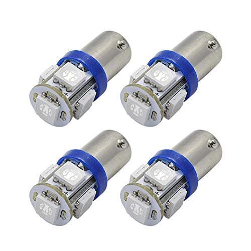 Image of Ruiandsion 4pcs BA9S LED Bulbs 24V Blue 5050 5SMD LED LED License Plate Lights Interior Reading Dome Lights