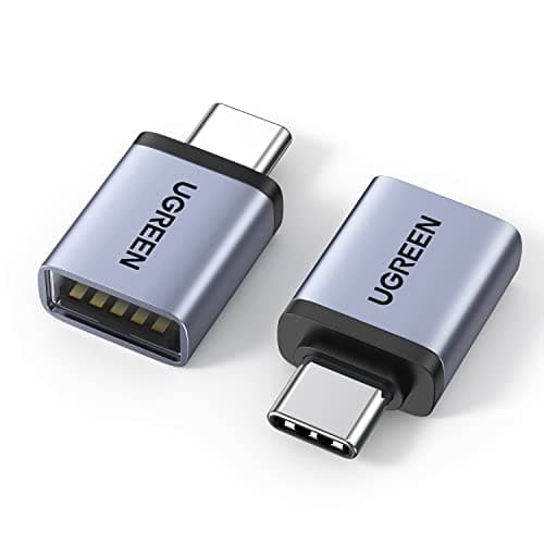Image of UGREEN USB C to USB Adapter(2 Pack), 10Gbps USB-C 3.2 to USB 3.0 Female Adaptor, OTG Converter Compatible with iPhone 15/16, MacBook Pro/Air, iPad Pro/Mini and More Type C or Thunderbolt 4/3 Devices