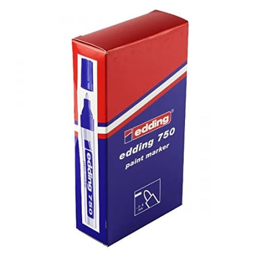 Image of Edding 750-002 - 750 Paint Marker Bullet Tip 2-4mm Red PK10