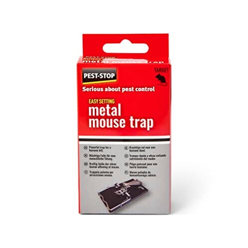 Image of Pest-Stop Easy Setting Metal Mouse Trap - Traps for Indoors - Durable Reusable Snap Traps for Rodent Control - Mouse Traps for Home and Office - Easy to set - Quick, Humane and Powerful