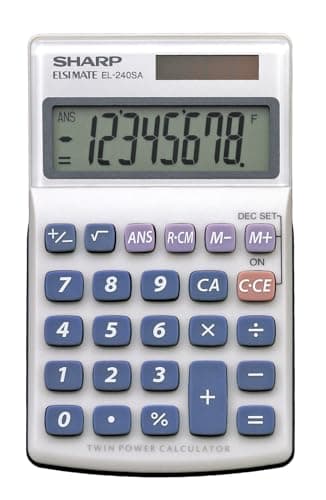 Image of Sharp EL 240SAB Calculator,Grey