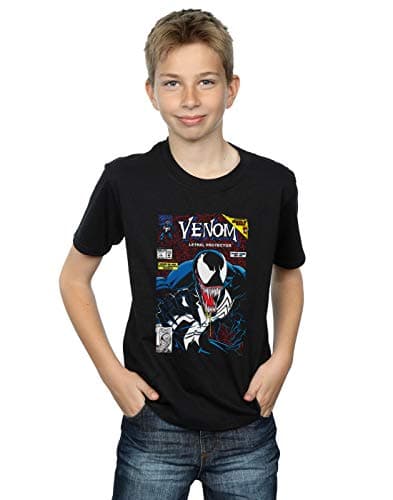 Image of Marvel Boys Venom Lethal Protector T-Shirt Black 12-13 Years