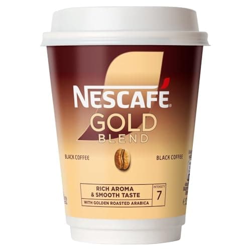 Image of Nescafe & Go Gold Blend Black Coffee Foil-sealed Cup for Drinks Machine Ref 12033810 - Pack 8