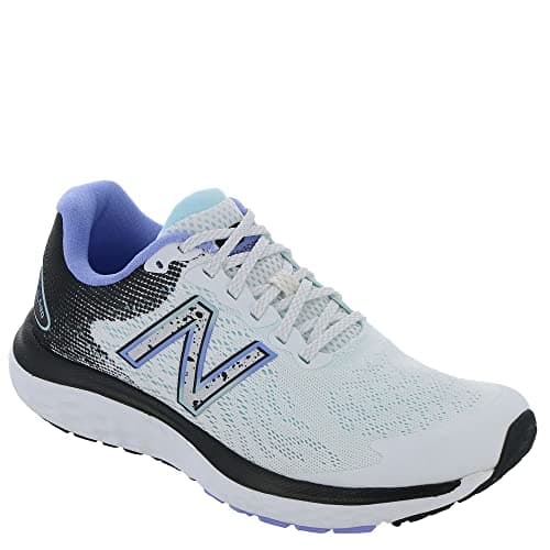 Image of New Balance Women's Fresh Foam 680 V7 Running Shoe, White/Black/Vibrant Violet, 5 Wide