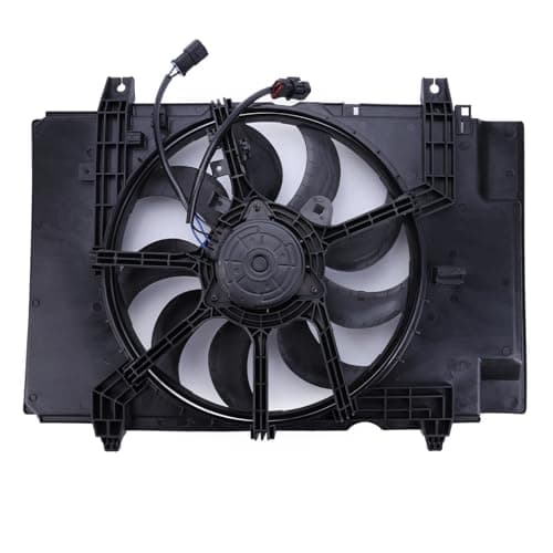 Image of Engine Radiator Cooling Fan Assembly Fit for 2010-2019 Nissan JUKE F15 1.6 HR16DE Radiator Cooling Fan Assembly Replacement 21481BA60A 21481BA60B 214811KA0A 47984