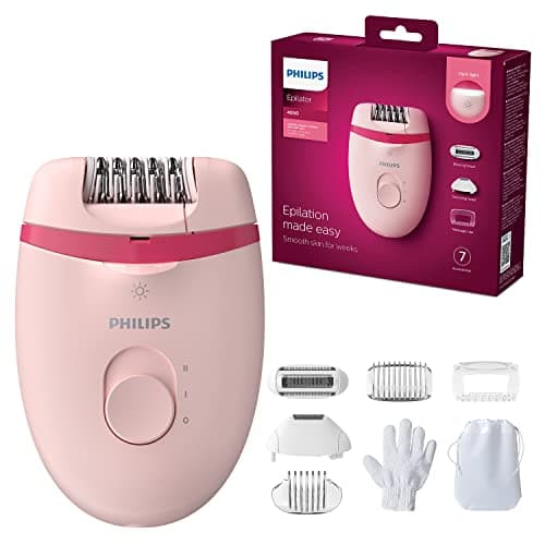 Image of Philips Satinelle Essential Corded Epilator with 5 Attachments - BRE285/00