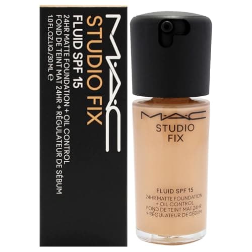 Image of Studio Fix Fluid SPF 15 24Hr Matte Foundation Plus Oil Control - NC35 by MAC for Women - 1 oz Foundation