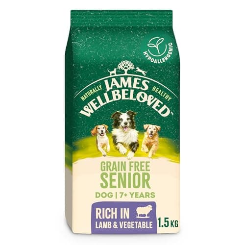 Image of James Wellbeloved Dog Senior Hypoallergenic Dry Food Grain Free Lamb 1.5 kg