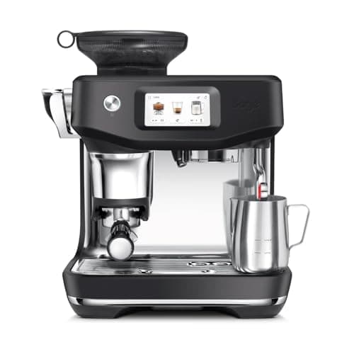 Image of Sage - The Barista Touch Impress - Bean to Cup Coffee Machine with Grinder, Milk Frother and With Cold Brew Fuction - 14 Presets, Touch Screen, Espresso,1700 W, Black Truffle (Renewed)