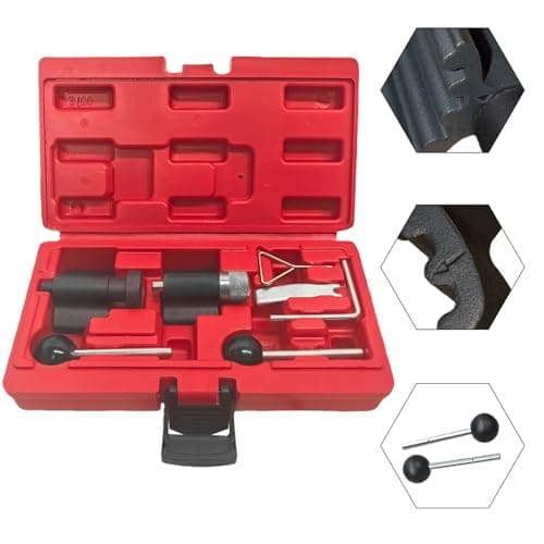 Image of ENNJING 8 PCS Diesel Engine Timing Crank Locking Tool Kit Compatible with VW Audi Skoda Seat 1.2 1.4 1.9 2.0 TDI PD,Engine Camshaft Alignment Tool Kit,Timing Belt Tensioner Tool, T10050 T10100