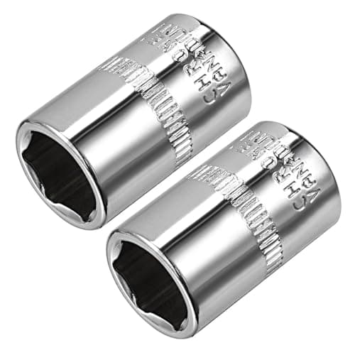 Image of TA-VIGOR 2Pcs 1/4-Inch Drive 11mm 6-Point Shallow Socket, Metric, Cr-V Drive Socket for Auto Repairing and Household