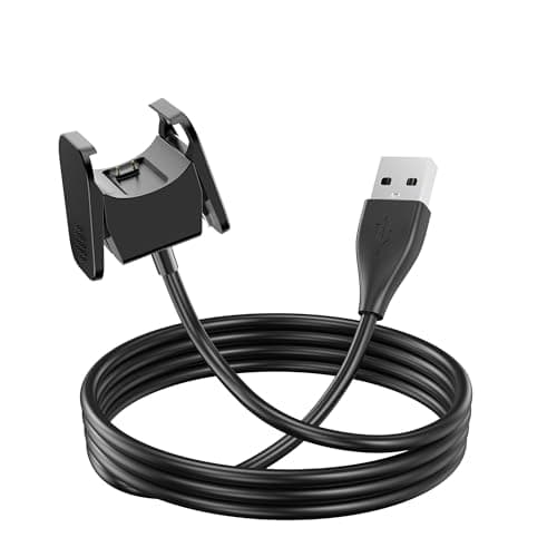 Image of TwinkleHom 3.3Ft Charger for Fitbit Charge 4/3, Replacement USB Smartwatch Charging Cable Compatible with Fitbit Charge 4 UK Fitness Tracker (100cm, Black)