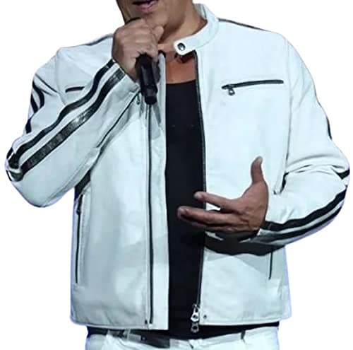 Image of UA-Fashed Fast X 2023 Vin Diesel CinemaCon Dominic Toretto White Faux Jacket